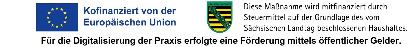 Kofinanziert von der Europäischen Union. Diese Maßnahme wird mitfinanziert durch Steuermittel auf der Grundlage des vom Sächsischen Landtag beschlossenen Haushaltes.